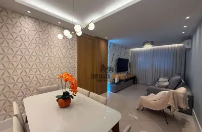 Apartamento com 2 dormitórios à venda, 90 m² por r$ 550.000,00 - campo grande - santos/sp
