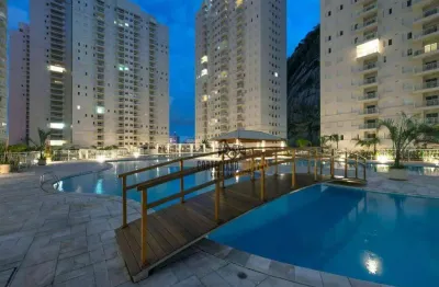 Residencial acqua-play, andar alto, apartamento com 2 dormitórios à venda, 64 m² por r$ 565.000 - marapé - santos