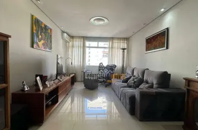 Amplo apartamento com 3 dormitórios à venda, 135 m² por r$ 795.000 - gonzaga - santos