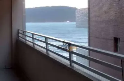 Pé na areia - apartamento 2 dormitórios, 1 vaga, vista mar - itararé - são vicente!