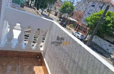Casa sobreposta alta 2 dormitórios, 1 vaga - boqueirão - santos/sp