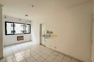 Apartamento com 1 dormitório, vaga de garagem demarcada à venda, 57 m² por r$ 320.000 - marapé - santos/sp