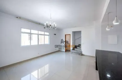 Village com 3 dormitórios para alugar, 136 m² por r$ 5.500,00/mês - gonzaga - santos/sp
