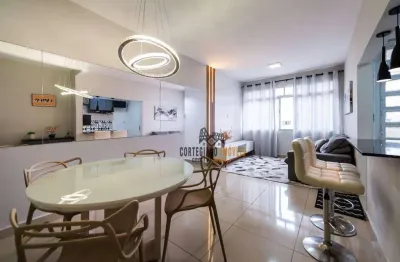 Uma quadra da praia - apartamento com 2 dormitórios para alugar, 86 m² por r$ 4.350/mês - boqueirão - santos!