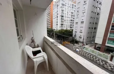 Gonzaga, praia - sala-living / 1 dormitório à venda, 45 m² por r$ 300.000,00 !