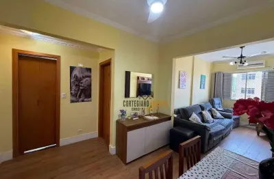 Apartamento com 1 dormitório 01 quadra da praia do embaré venda, 50 m² por r$ 370.000 - embaré - santos/sp