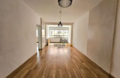 Praia - apartamento à venda com 2 dormitórios/2 banheiros/1 vaga garagem coletiva - embaré - santos!