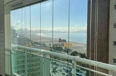 Apartamento com vista mar - 2 suítes à venda, 77 m² por r$ 990.000 - josé menino - santos/sp