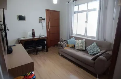 Prédio pequeno - apartamento com 2 dormitórios, 1 vaga garagem à venda em santos, embaré !