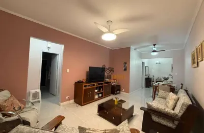 Apartamento com 2 dormitórios para alugar, 100 m² por r$ 3.900/mês - campo grande - santos/sp  será locado sem mobília, somente com os planejados.