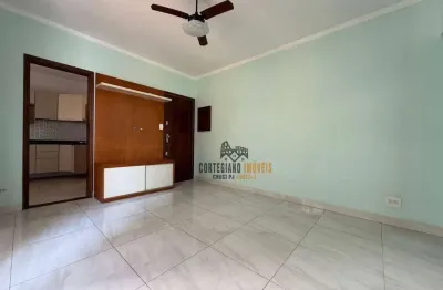 Apartamento com 2 dormitórios/2 banheiros/elevador/garagem demarcada à venda, 80 m² por r$ 395.000 - marapé - santos!