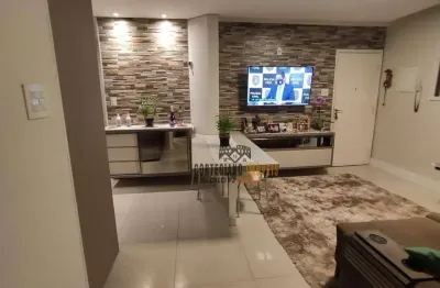 Apartamento com 2 dormitórios à venda, 72 m² por r$ 475.000 - encruzilhada - santos/sp