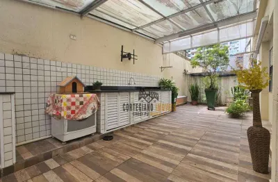 Apartamento garden com 3 dormitórios à venda, 180 m² por r$ 600.000 - gonzaga - santos/sp