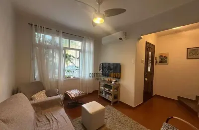 Sobrado com 2 dormitórios/2 vagas/quintal  à venda, 100 m² por r$ 799.000 - marapé - santos/sp