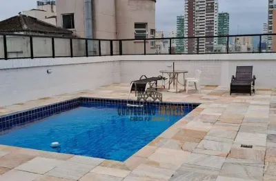 Apartamento com 2 dormitórios/lazer/quadra da praia à venda, 86 m² por r$ 850.000 - boqueirão - santos/sp