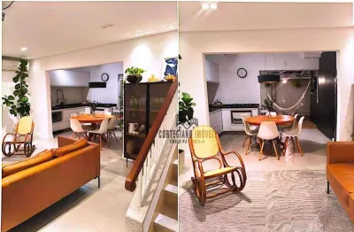 Casa com 3 Dormitórios/Suíte/Churrasqueira à Venda, 102 m² por R$ 718.000 - Campo Grande - Santos !