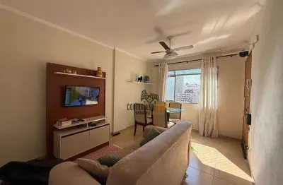 Apartamento com 1 Dormitório/Garagem/Vista Mar à Venda, 35 m² por R$ 230.000 - Gonzaguinha - São Vicente !