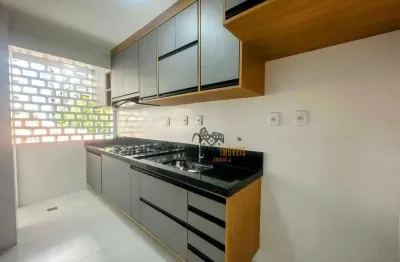 Apartamento com 1 Dormitório/Quadra da Praia à Venda, 56 m² por R$ 439.000 - Boqueirão - Santos/SP