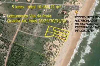 Lote/terreno para venda tem 10452 metros quadrados em sítio do conde - conde - ba
