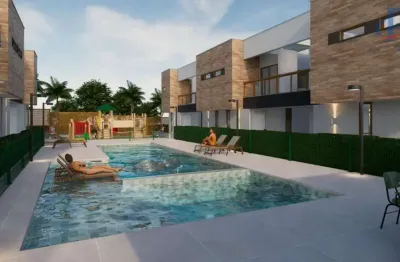 Casa duplex / nova para venda em caucaia, centro, 2 dormitórios, 2 suítes, 2 banheiros, 1 vaga