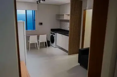 Apartamento quarto e sala, moderno, mobiliado e decorado para locação, na praça dos eucaliptos no c