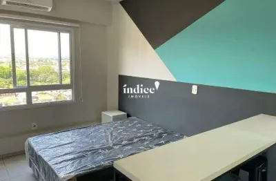 Apartamento à venda bairro iguatemi, ribeirão preto - 1 dormitório, 1 vaga, mobiliado