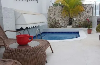 Linda cobertura duplex na pituba, piscina, decorada, 4 vagas na garagem