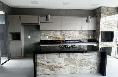 Lindissima casa condominio em mirassol com 3 suites , area gourmet com piscina
