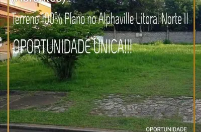 Terreno para venda em camaçari, alphaville litoral norte ii