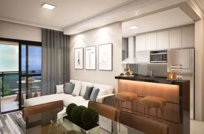 Aparatamento em araçatuba/sp, 48m² com 1 suíte, 1 vaga e varanda gourmet