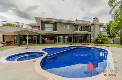 Casa mobiliada para locação - 3 dormitórios - 637 m² - condomínio alphaville campinas