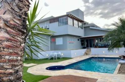 Casa alto padrão à venda completamente mobiliada e equipada no condomínio terras de santa tereza.