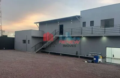 Salão comercial piso superior com estacionamento para locação em vinhedo