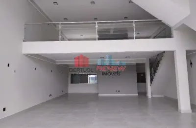 Salão comercial de 300 m² para locação em valinhos – parque nova suíça