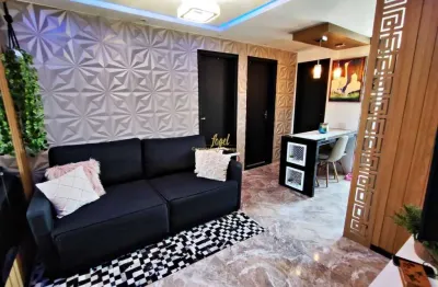 Santa terezinha - lindo apto 2/4 - porcelanato - planejados - leds - portaria 24hs