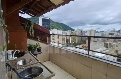 Centro/jf – cobertura com 2 quartos, área gourmet e vista da cidade