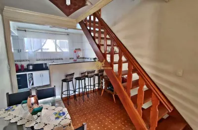 Cidade do sol - cobertura 3/4 - rua principal - amplo terraço - 1 vaga