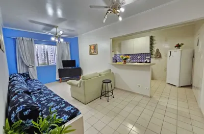 Apartamento para venda em praia grande, ocian, 1 dormitório, 1 banheiro, 1 vaga