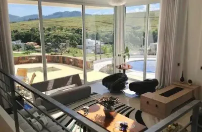 Mansão mobiliada com 5 suítes à venda, 800 m² por r$ 4.500.000 - tanque - atibaia/sp