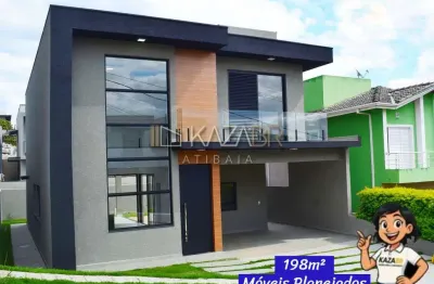 Casa à venda, 3 suítes, piscina, 198m² - $1.590.000 – condomínio terras de atibaia i – atibaia/sp