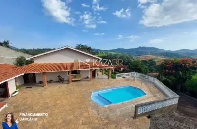 Chácara urbana com 6 dormitórios à venda, 1390 m² por r$ 1.200.000 - vale do rio cachoeira - piracaia/sp