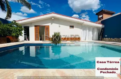 Casa térrea, à venda, 2 suítes, piscina, condomínio fechado, 230m². $1.400.000 – recanto dos ipês – atibaia/sp