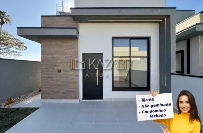 Casa térrea à venda, condomínio estilo vila, 3 dormitórios (1 suíte), 77,37m² - $660.000 - chácaras maringá – atibaia/sp