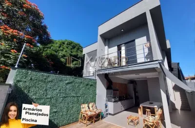 Casa à venda, 3 suítes, móveis planejados, piscina, 200m² - $1.090.000 – jd. dos pinheiros – atibaia/sp