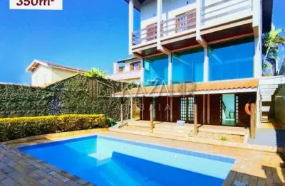 Casa para locação ou venda, 5 dormitórios, piscina, 350m² - locação: $9.000 – venda: $2.150.000 – jd. paulista – atibaia/sp