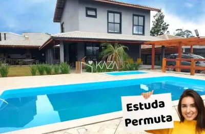 Casa à venda, 3 dormitórios (1 suíte), piscina, 257m² - $1.580.000 – condomínio pq. garças ii – atibaia/sp