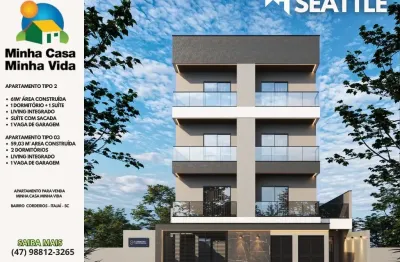Apartamento para venda minha casa minha vida  com 2 quartos bairro  cordeiros - itajaí - sc