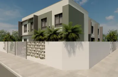 Casa nova  com 2  suites, churrasqueira a carvão e lavabo no bairro   murta - itajaí - sc