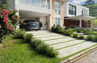 Casa alto padrão em itajaí em condomínio fechado com 4 suites , casa condomínio riverside - rio do meio