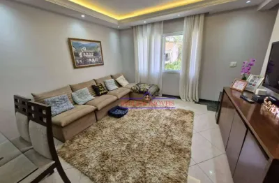 Sobrado à locação (condomínio fechado), no bairro vila alzira/eldízia em santo andré/sp.